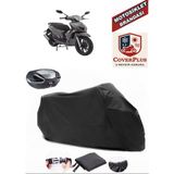 Mondial 125 Prostreet Branda Siyah Arka Çanta Uyumlu(Topcase) Motosiket Brandası Motor Örtüsü Çadır Su Geçirmez Motosiklet Kılıfı Motor Brandası,lastikli,taşıma Torbalı