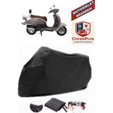 Mondial 125 Znu I Branda Siyah Motosiket Brandası Motor Örtüsü Çadır Su Geçirmez Motosiklet Kılıfı Motor Brandası,lastikli,taşıma Torbalı - Arka Çanta UYUMSUZ