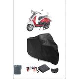 Mondial 125 Znu Uyumlu Siyah Motorsiklet Branda, Motor Örtüsü