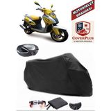 Mondial 150 Rr Branda Siyah Arka Çanta Uyumlu(Topcase) Motosiket Brandası Motor Örtüsü Çadır Su Geçirmez Motosiklet Kılıfı Motor Brandası,lastikli,taşıma Torbalı
