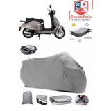 Mondial 150 Znx Branda Gri Arka Çanta Uyumlu(Topcase) Motosiket Brandası Motor Örtüsü Çadır Su Geçirmez Motosiklet Kılıfı Motor Brandası,lastikli,taşıma Torbalı