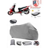 Mondial 151 Rs Branda Gri Arka Çanta Uyumlu(Topcase) Motosiket Brandası Motor Örtüsü Çadır Su Geçirmez Motosiklet Kılıfı Motor Brandası,lastikli,taşıma Torbalı