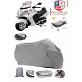 Mondial 250I Buccaneer Branda Gri Arka Çanta Uyumlu(Topcase) Motosiket Brandası Motor Örtüsü Çadır Su Geçirmez Motosiklet Kılıfı Motor Brandası,lastikli,taşıma Torbalı