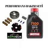 Mondial 50 Wing Performans Ön Varyatör Yağlı Bakım Seti Motul 7100 10W40 M1205