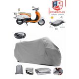 Mondial 50 Znu Branda Gri Arka Çanta Uyumlu(Topcase) Motosiket Brandası Motor Örtüsü Çadır Su Geçirmez Motosiklet Kılıfı Motor Brandası,lastikli,taşıma Torbalı