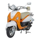 Mondial 50 ZNU EC 49.6cc Tek Silindir 4 Zamanlı Otomatik Motosiklet – Turuncu, Şehir İçi Rahat ve Ekonomik Sürüş