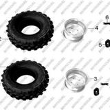 Mondial Atv Ön Jant Siyah Fjx 150 Off Road 19-7-8 Orj *