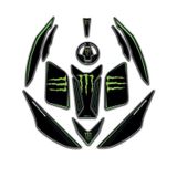 Mondial Drift L Full Yeşil Monster Tank Pad Set Redlinegrafik
