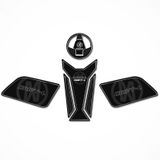 Mondial Drift L Tank Pad Set Siyah-Gümüş Tasarım