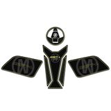 Mondial Drift L Tank Pad Set Siyah-Neon Sarı tasarım