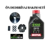 Mondial Eagle 50 Yarım Ön Varyatör Yağlı Bakım Seti Motul 5100 10W40 M1809