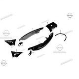 MONDİAL MG 150 SUPERBOY SOL YAN KAPAK SİYAH ORJ