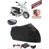 Mondial Ritmica 100 Branda Siyah Arka Çanta Uyumlu(Topcase) Motosiket Brandası Motor Örtüsü Çadır Su Geçirmez Motosiklet Kılıfı Motor Brandası,lastikli,taşıma Torbalı