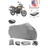 Mondial Rx1 Branda Gri Arka Çanta Uyumlu(Topcase) Motosiket Brandası Motor Örtüsü Çadır Su Geçirmez Motosiklet Kılıfı Motor Brandası,lastikli,taşıma Torbalı