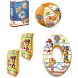 Mondo Lisanslı Paw Patrol Plaj Seti Şişme Ürünler Kolluk-Simit-Top