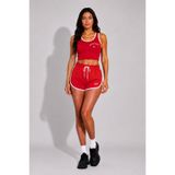 Mondschein Kadın Spor Şort Crop Atlet Takımı Yazlık Fitness Yoga Pilates Günlük Activewear Spor Giyim