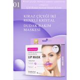 MONDSUB Kiraz Çiçeği Kristal Dudak Maskesi – Çift Etkili, Nemlendirici ve Dolgunlaştırıcı (6 Adet)