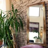 Mone Salon Ofis Boy Aynası, Bronz Çerçeve, 40X105