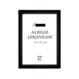 MONEayna A4 Diploma Belgelik 1.sınıf Siyah Çerçeve (22MM)