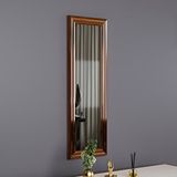 MONEayna Dekoratif Konsol Aynası Bronz 30x90cm Kahverengi