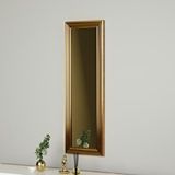 MONEayna Tekli Gold Çerçeveli Konsol Ayna 30x90 Cm Pg005 Altın