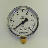 Moneks Q63 0-10 Bar Alttan Çıkışlı 1/4'' Bağlantı Manometre