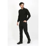 monel Outdoor Siyah Termo Likra (İçi Polarlı) Kışlık Siyah Su iticili Ripstop Softshell Taktik Pantolon