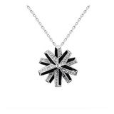 Monemel Siyah Swarovski Taşlı Kolye (Altın Kaplama) Sevgililer Günü Hediyesi