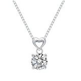 Monemel Swarovski Taşlı Gümüş Kolye (Altın Kaplama) Sevgililer Günü Hediyesi