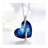 Monemel Swarovski Taşlı Kalp Kolye (Altın Kaplama) Anneler Günü Hediyesi, Sevgiliye Hediye (Aynı Gün Teslimat)