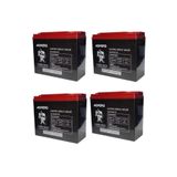 Monero 12V-20 Amper Dik E-Bıke Akü 4'lü Paket 24 Amper Ebatlarında Ebatlar: 180 x 78 x 170MM