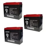 Monero 12V-20 Amper Dik Güncel Tarihli E-Bıke Elektrikli Bisiklet Akü 3'Lü Paket 24 Amper İle Ayın Ebat. Ebatlar: 180 X 78 X 170Mm