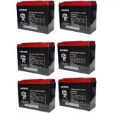 Monero 12V-20 Amper Dik -Yeni Tarihli- E-Bıke Elektrikli Bisiklet- Akü 6'Lü Paket 24 Amper Ebatlarında Ebatlar: 180 X 78 X 170Mm