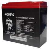 Monero 12V-20 Amper (Dik) Yeni Tarihli E-Bıke Elektrikli Bisiklet Akü Ebatlar:180*78*170 Mm