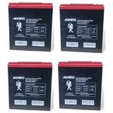 Monero 12V-24 Amper Dik E-Bıke Akü 4'lü Paket (20 Amper ile Aynı Ebatlarda) Ebatlar: 180 x 78 x 170MM