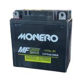 Monero 12V 9AH Yüksek Motosiklet Aküsü Model 12N9L(Ebatlar: 137x76x134 mm) Güçlü Performans ve Uzun Süreli Kullanım