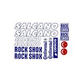 monero Salcano Bisiklet Yazısı A4 Sticker Set Mavi