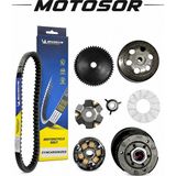 Monero Scooter 50 cc - 80 cc Ön Varyatör + Arka Debriyaj + Michelin Kayış Set Kuba-Rks-Mondial- *6*6636