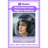 Monetra #YağmurKaydırıcı Motosiklet Kaskı Vizör Buhar Önleyici Yağmur Kaydırıcı Koruyucu Şeffaf Su Tutmaz Film