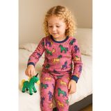 Moni Kız Çocuk Likralı Penye Kaliteli Unicorn Baskılı Pijama Takımı - Pembe - 9 Yaş