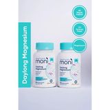 Moni Vitamins 2'li Moni Daylong Magnesium Magnezyum Bisglisinat, Magnezyum Sitrat, B6 Vitamini, Piperin 60 Kapsül - 2 Kutu