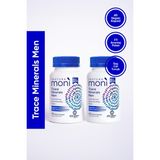 Moni Vitamins 2'li Moni Trace Minerals Men Biotin, Krom, Çinko, Selenyum, Saw Palmetto 60 Vegan Kapsül - 2 Kutu