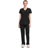 Monica HHE2500 – Rebecca HHE9560 Kadın Cerrahi Takım (Healing Hands Ürünlerinden Oluşturulmuş Set) (Siyah, S)