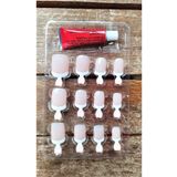 MONİCATİME monicatime 12 li fresh tırnak+yapıştırıcı ( pudra)
