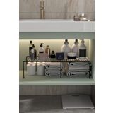 Moniev Genişletilebilir Raf Ayarlanabilir Dolap İçi Düzenleyici Mutfak Düzenleyici Banyo Düzenleyici