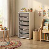 Moniev Kids 6 Sepetli Çok Amaçlı Dolap MNV2601 Gri Suntalam Malzeme ile 85 cm Yükseklik ve 45 cm Genişlik