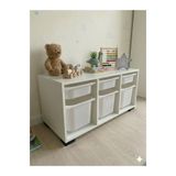 Moniev Kids Beyza 6 Sepetli Çok Amaçlı Dolap Oyuncak Dolabı