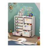 Moniev Kids Beyza 9 Sepet Stickerlı Çok Amaçlı Dolap Oyuncak Dolabı