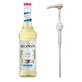 Monin 700 ml Şekersiz Vanilya Şurup + Şurup Pompası