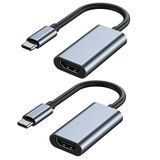 Monitör için USB C - HDMI Adaptörü, MacBook pro için 4K HDMI - USB C Dizüstü Bağlantı İstasyonları, iPad air için USB Tip C - HDMI Kablosu, Chromebook XPS TV vb için USBC'den HDMI Dongle'a